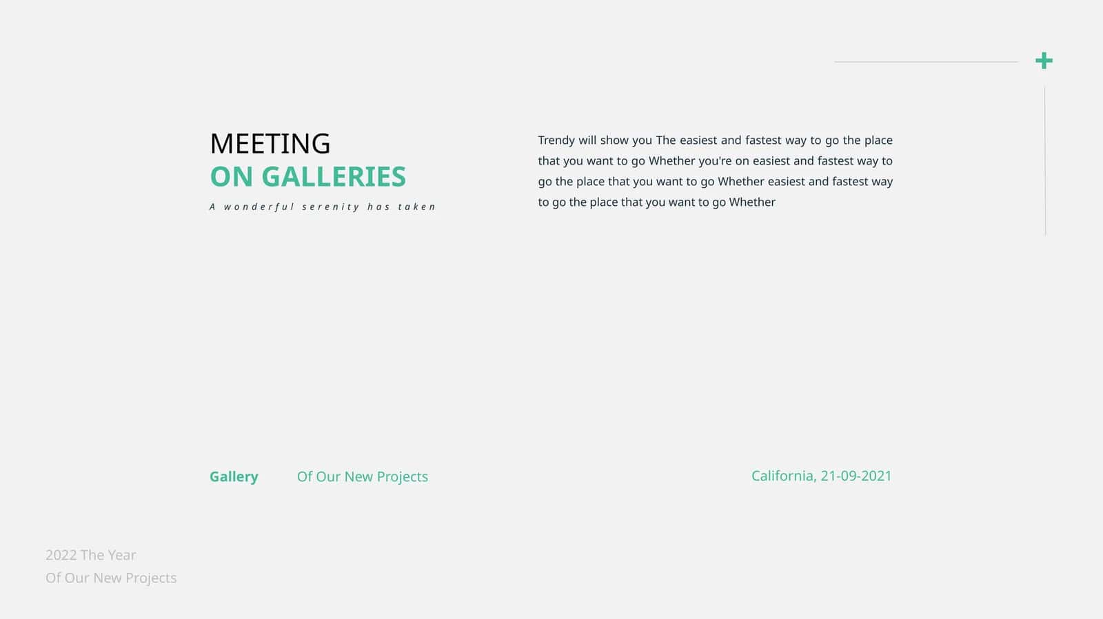 MEETING ON GALLERIES 1