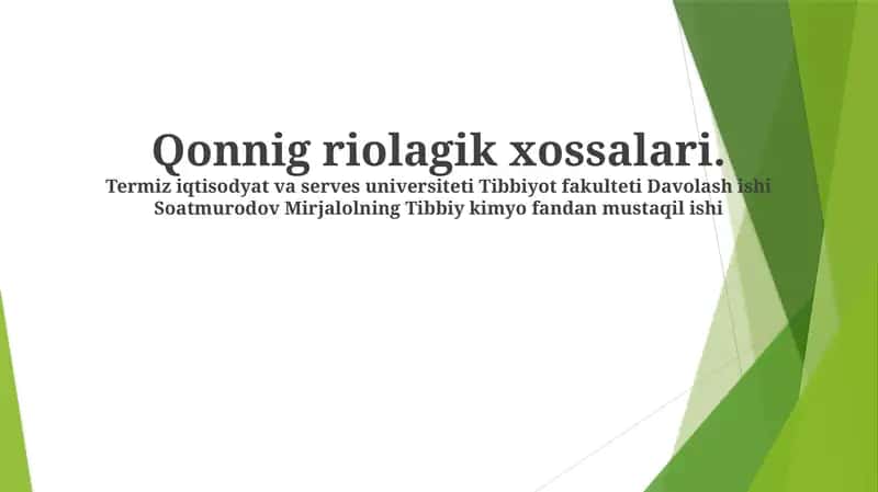 Biologik Integratsiya va Funktsiyasi 1