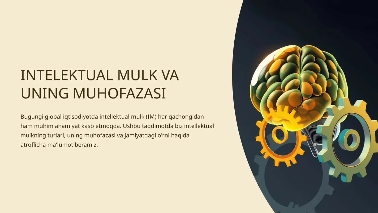 INTELEKTUAL MULK VA UNING MUHOFAZASI 1
