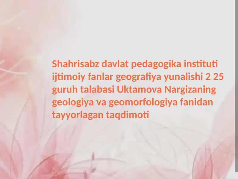 Tektonik Yer Yoriqlari 1