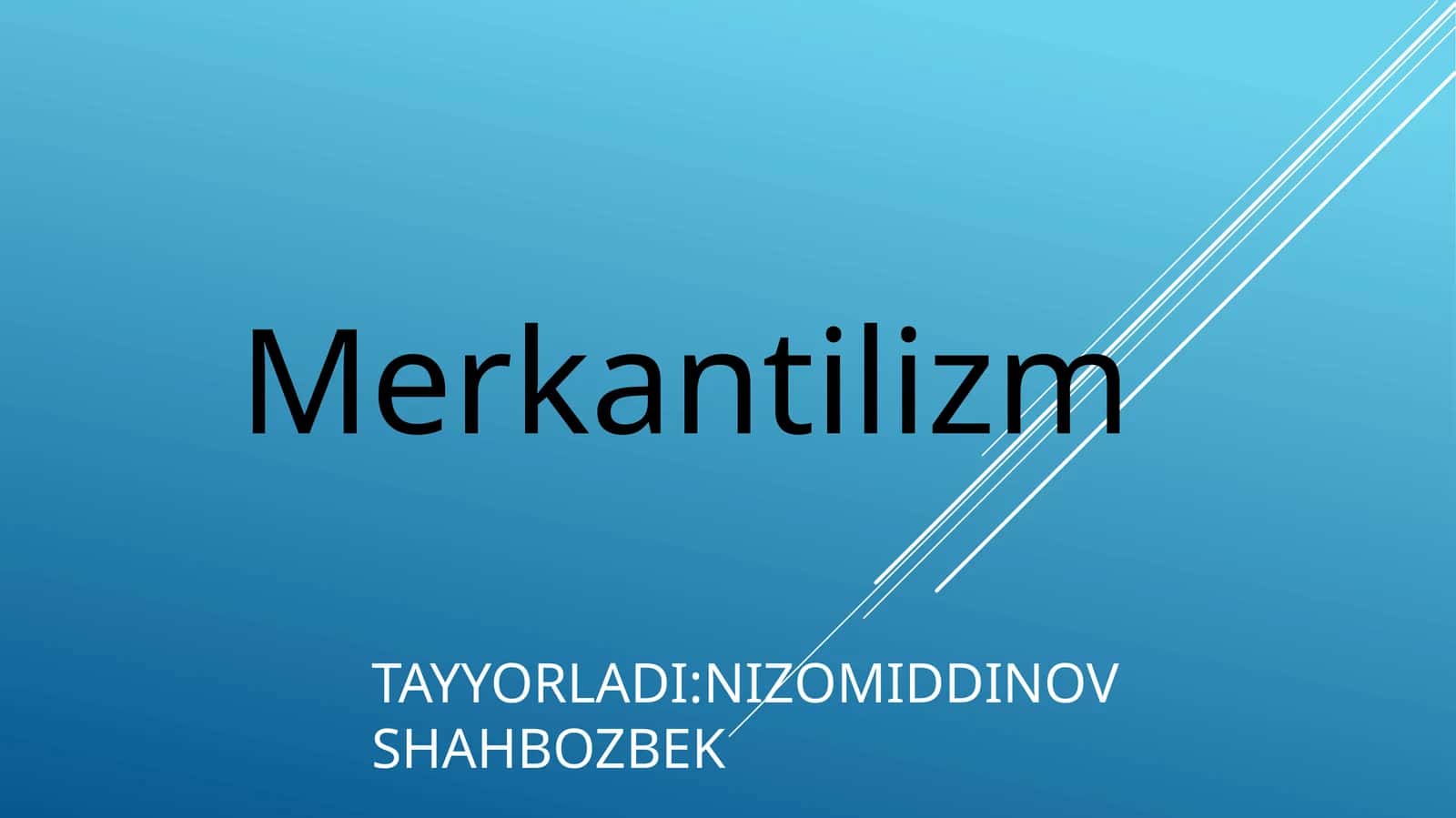 Merkantilizm 1