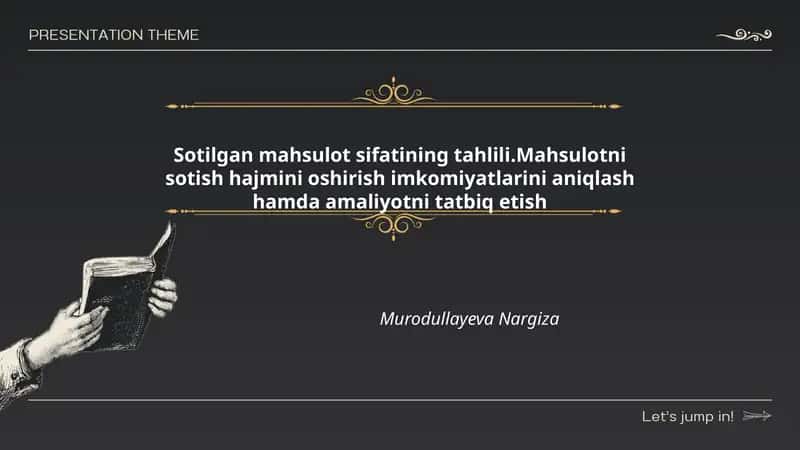 Sotilgan mahsulot sifatini baholash mezonlari va indikatorlari 1