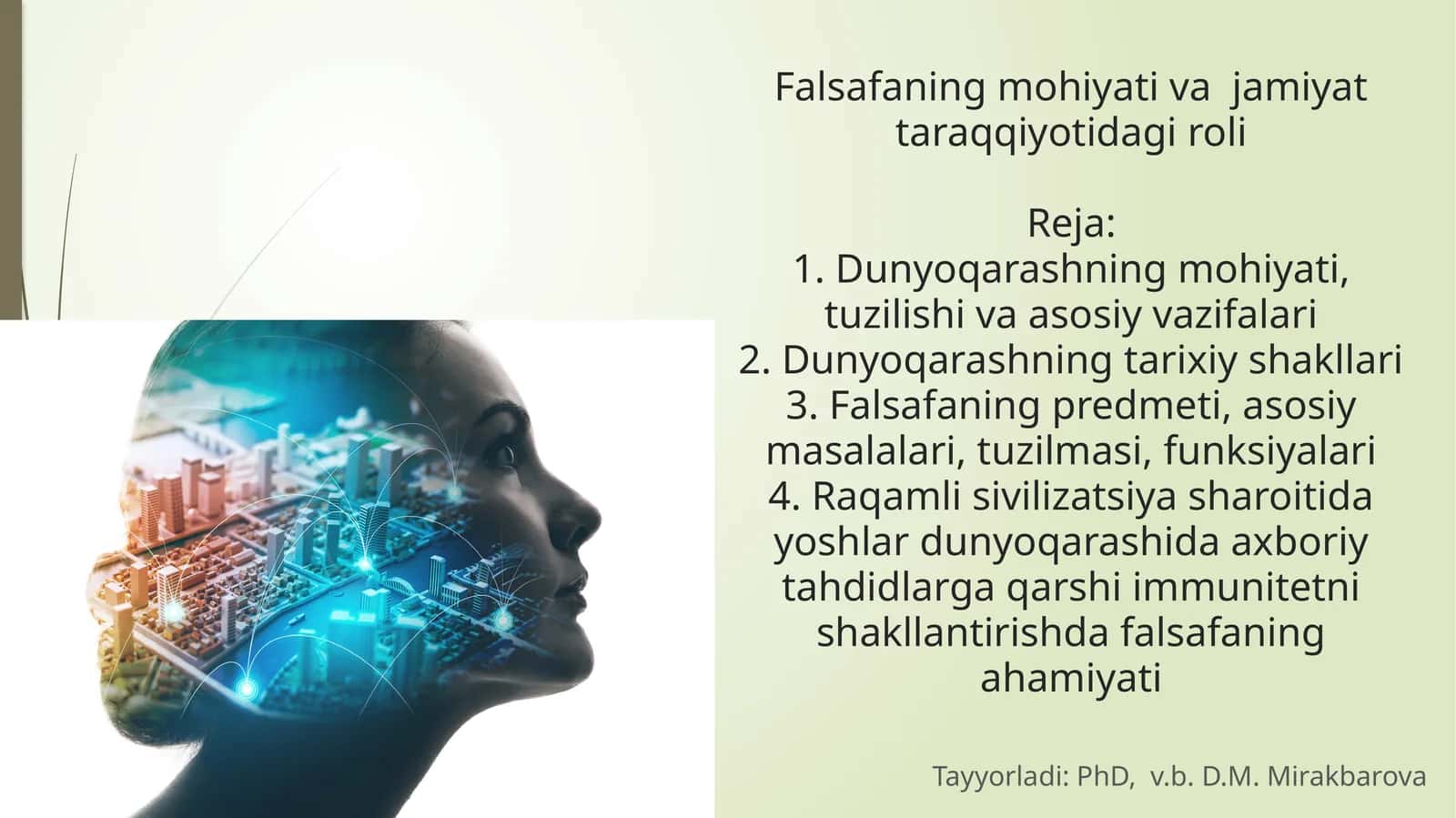 Falsafaning mohiyati va jamiyat taraqqiyotidagi roli 1