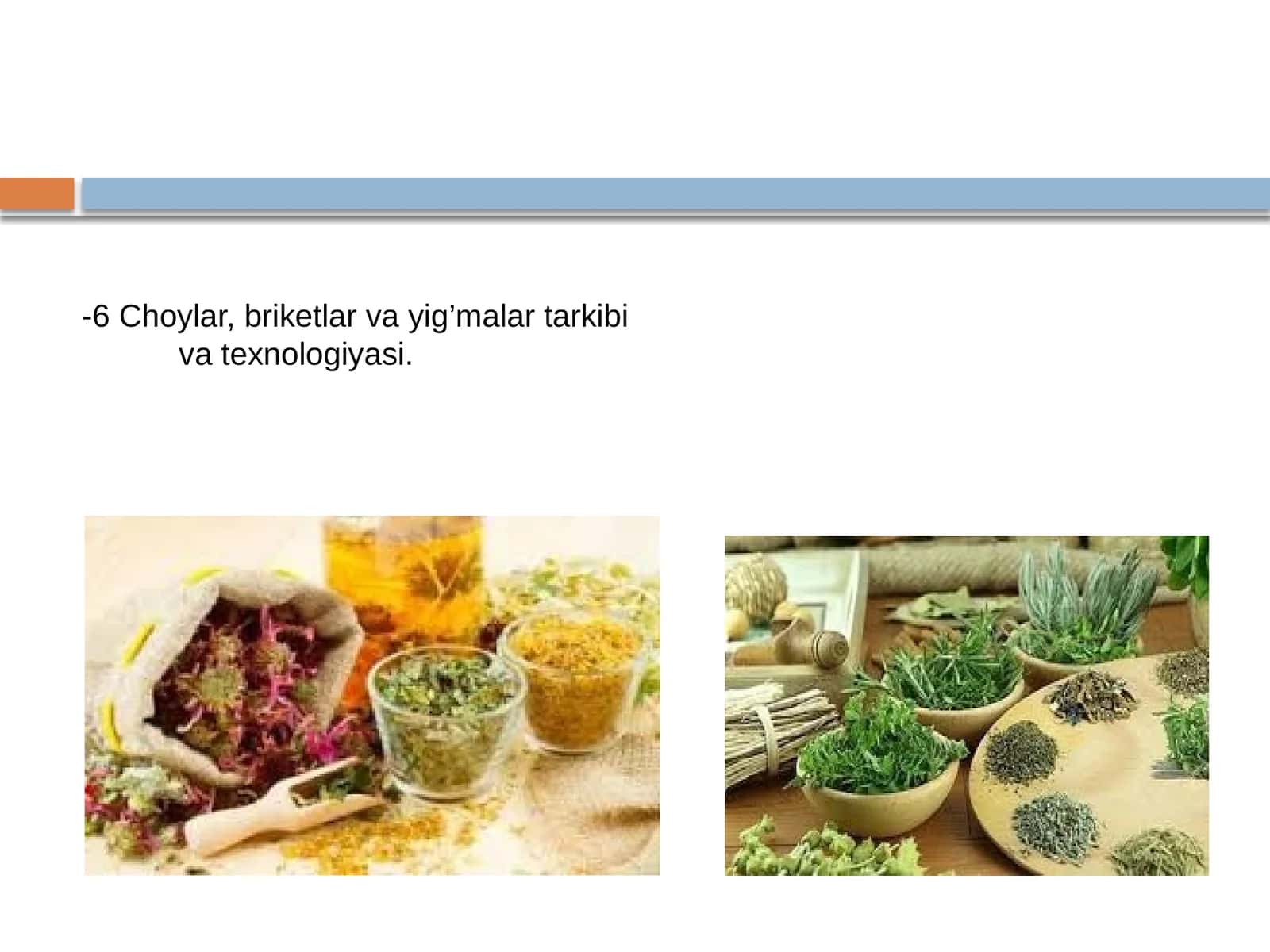 Chоylar, briketlar va yig’malar tarkibi va texnоlоgiyasi 1
