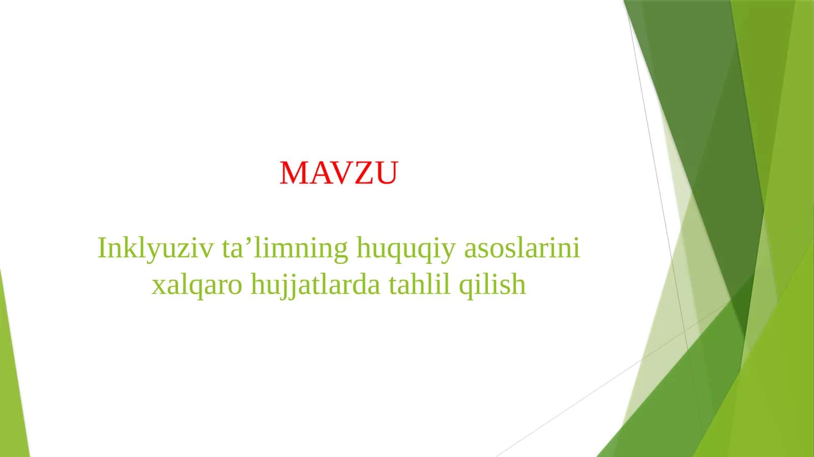 O'zbekistonda inklyuziv ta'limning huquqiy asoslari 1