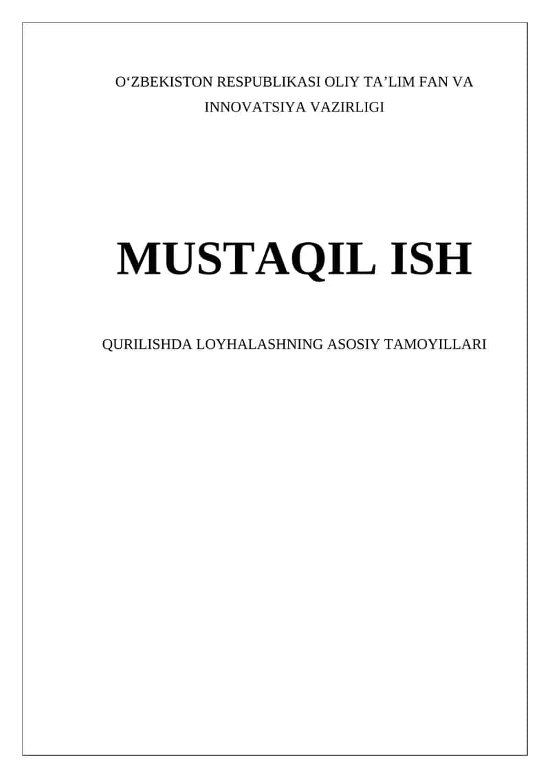 Loyihalashtirishning funksional tamoyilini tushuntirish 1