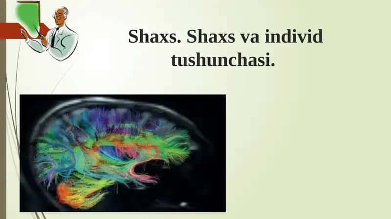 Shaxs.Shaxsva individ tushunchasi 1