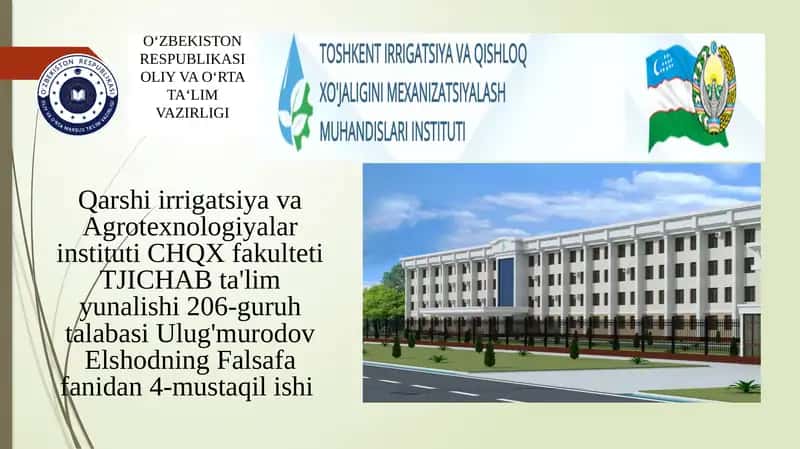 O'zbekistond tag'atni muxofaza qilish amaliyoti: yutuq va kamchiliklar 1