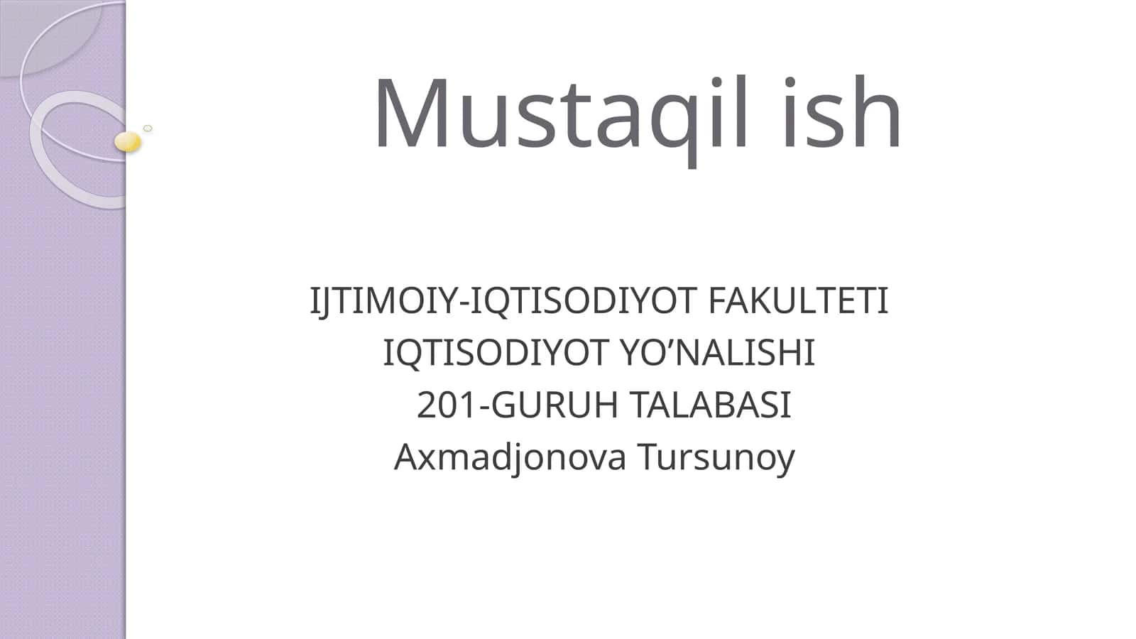 Asosiy Makroiqtisodiy Koʻrsatkichlarga Kirish 1