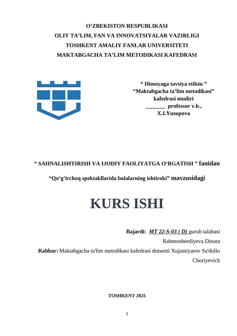 Qoʻgʻirchoq spektakllarida bolalarning ishtiroki 1