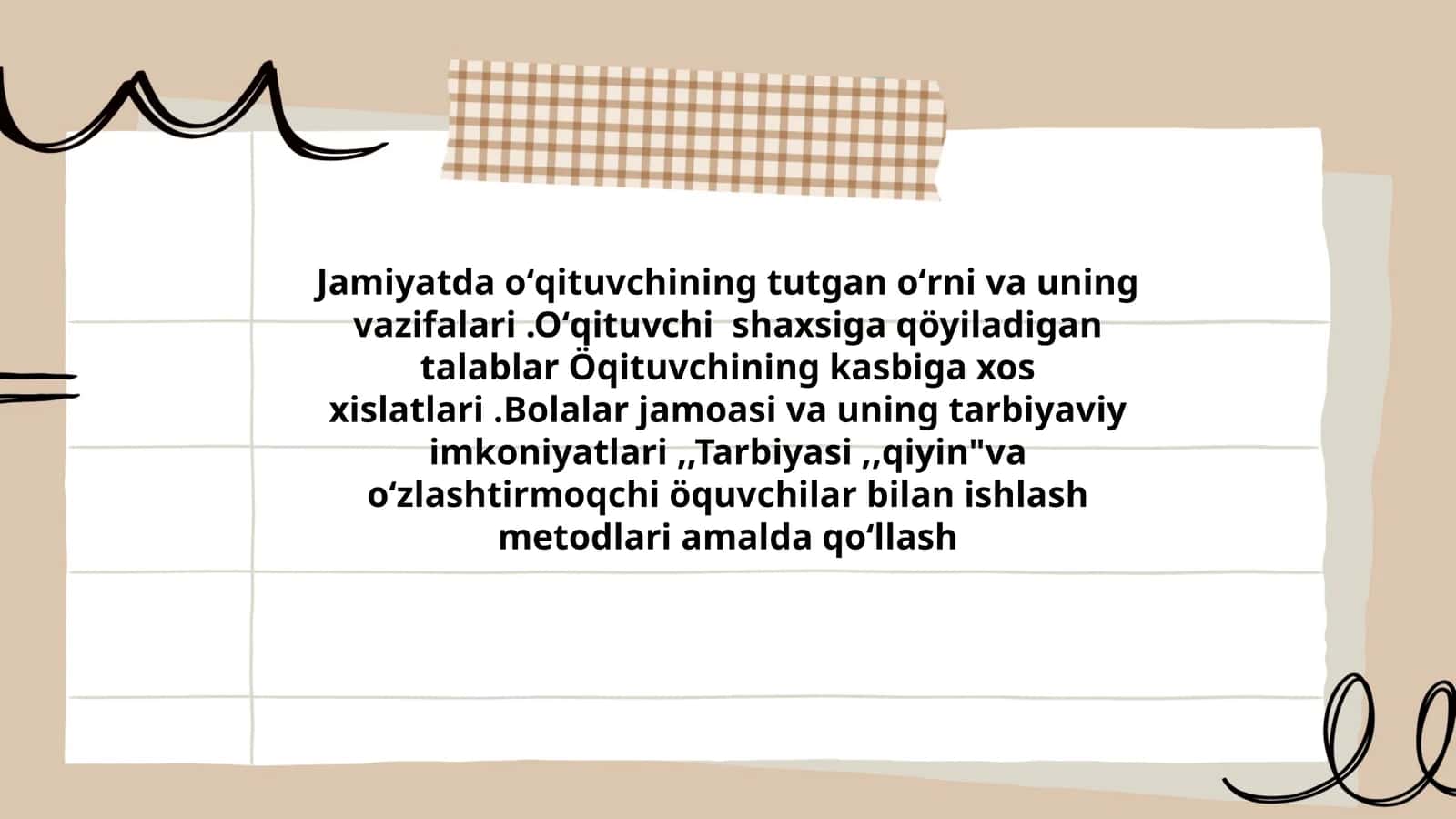 O'qituvchining vazifalari va metodlari 1