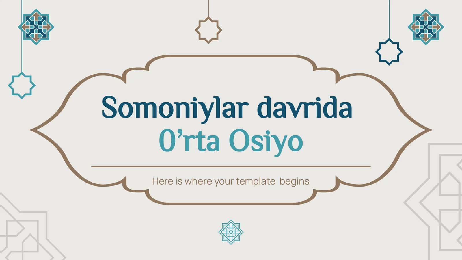 Somoniylar davrida O'rta Osiyo 1