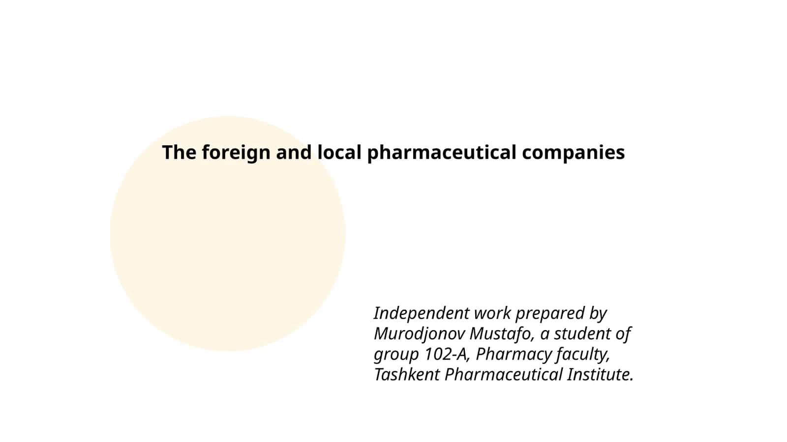 Pharmaceutische Unternehmen 1