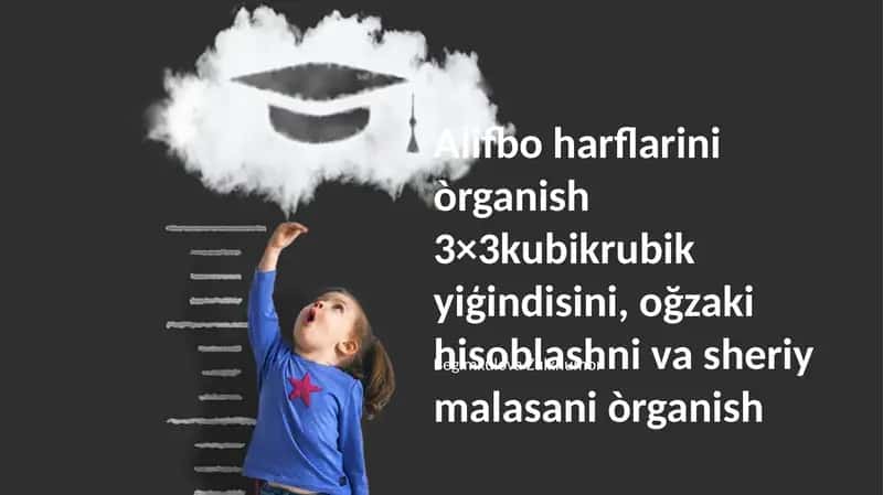 Alifbo harflarini òrganish 1