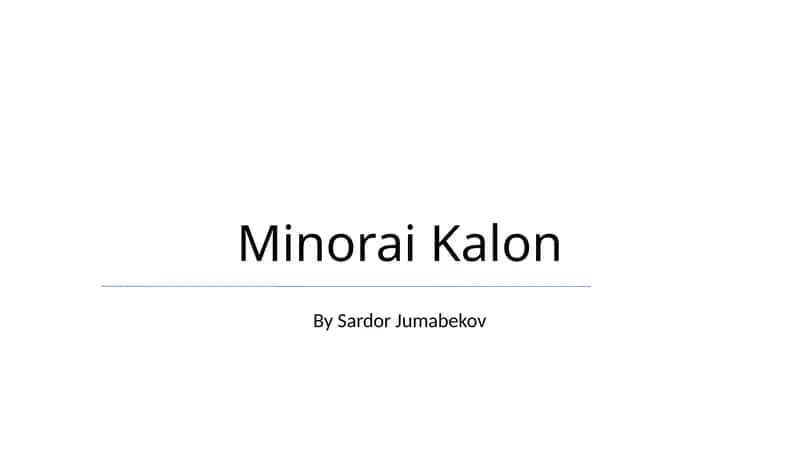 Minorai Kalon 1