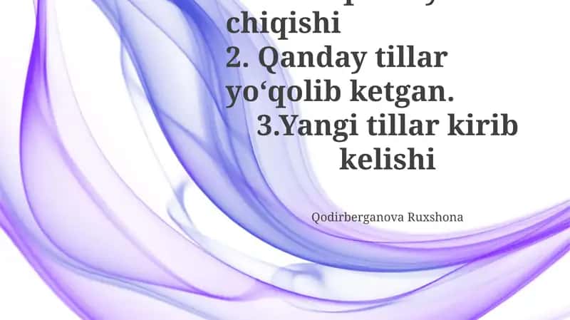 Tillarning taqdiri va kelajagi 1