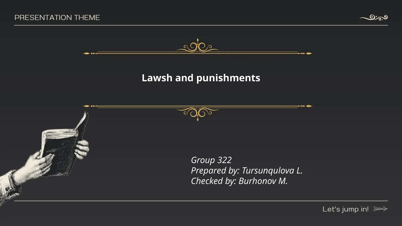 Principles of criminal punishment 1