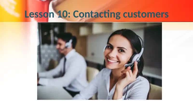 Contacting customers 1