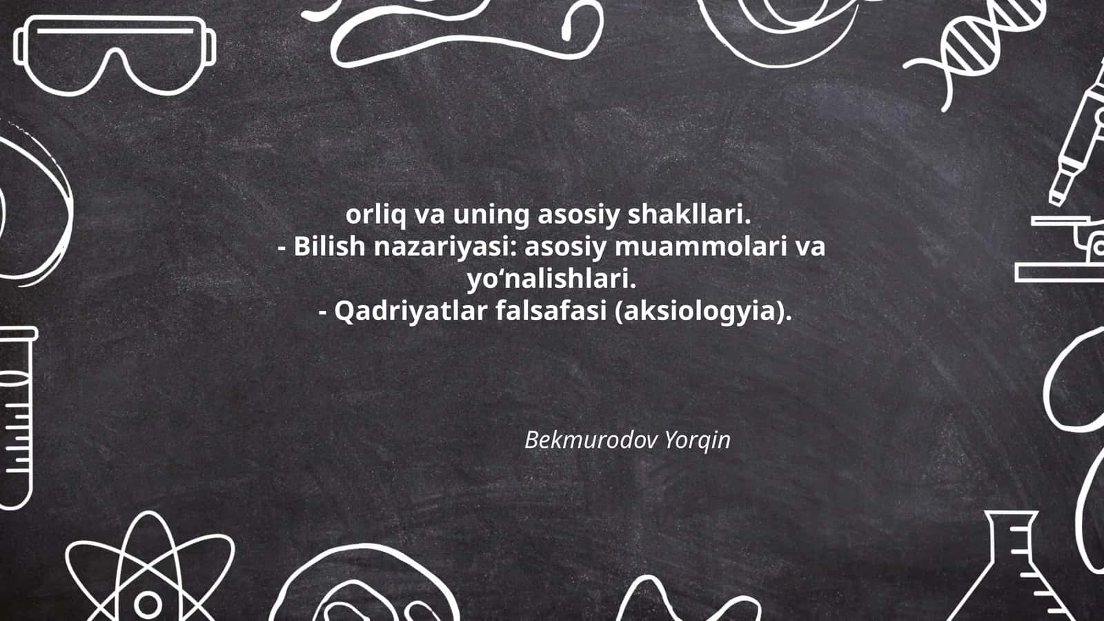 Borliq tushunchasi va uning falsafiy talqini 1
