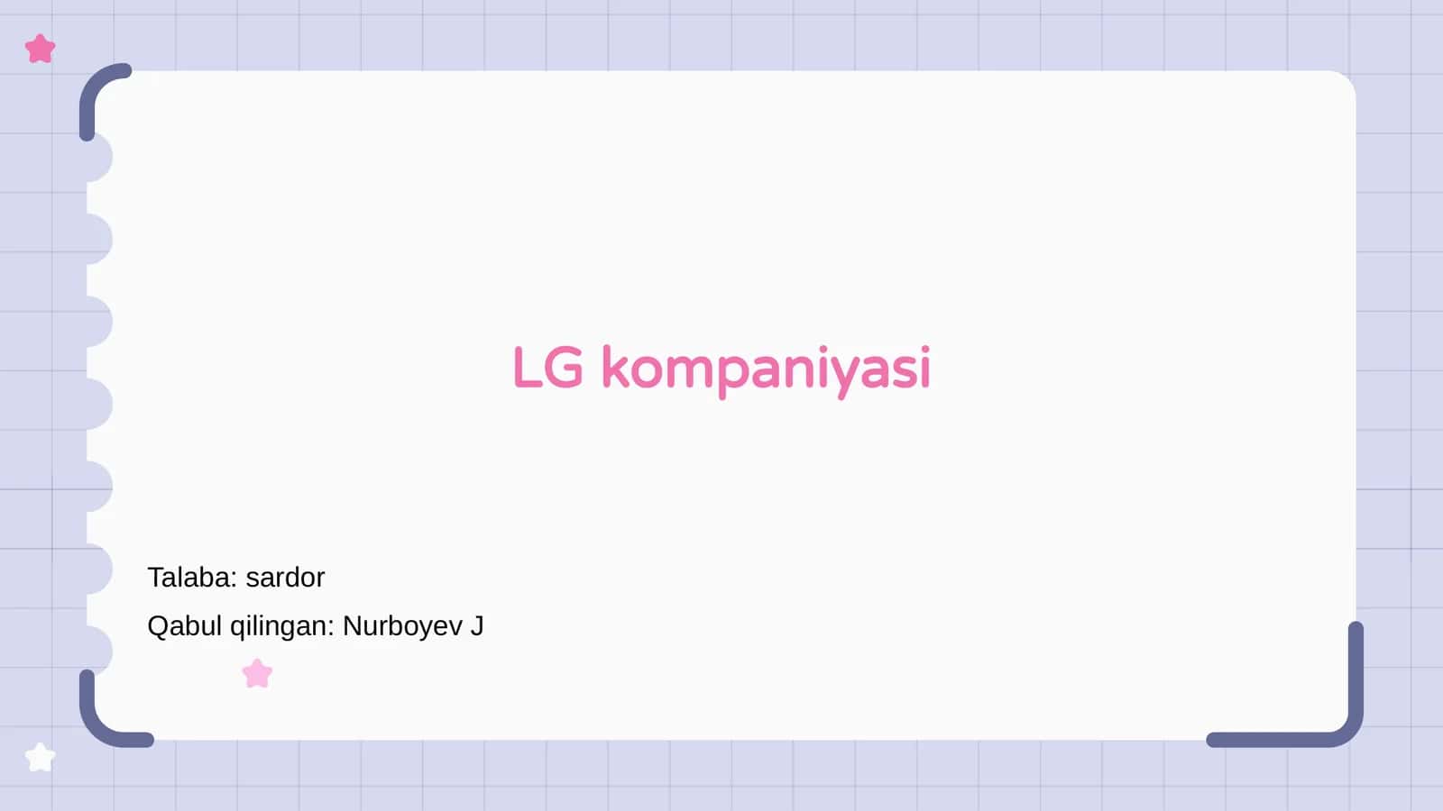 LG kompaniyasi haqida 1