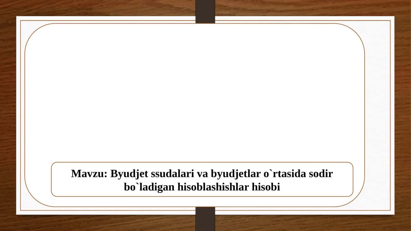 Byudjet ssudalari va byudjetlarc 1