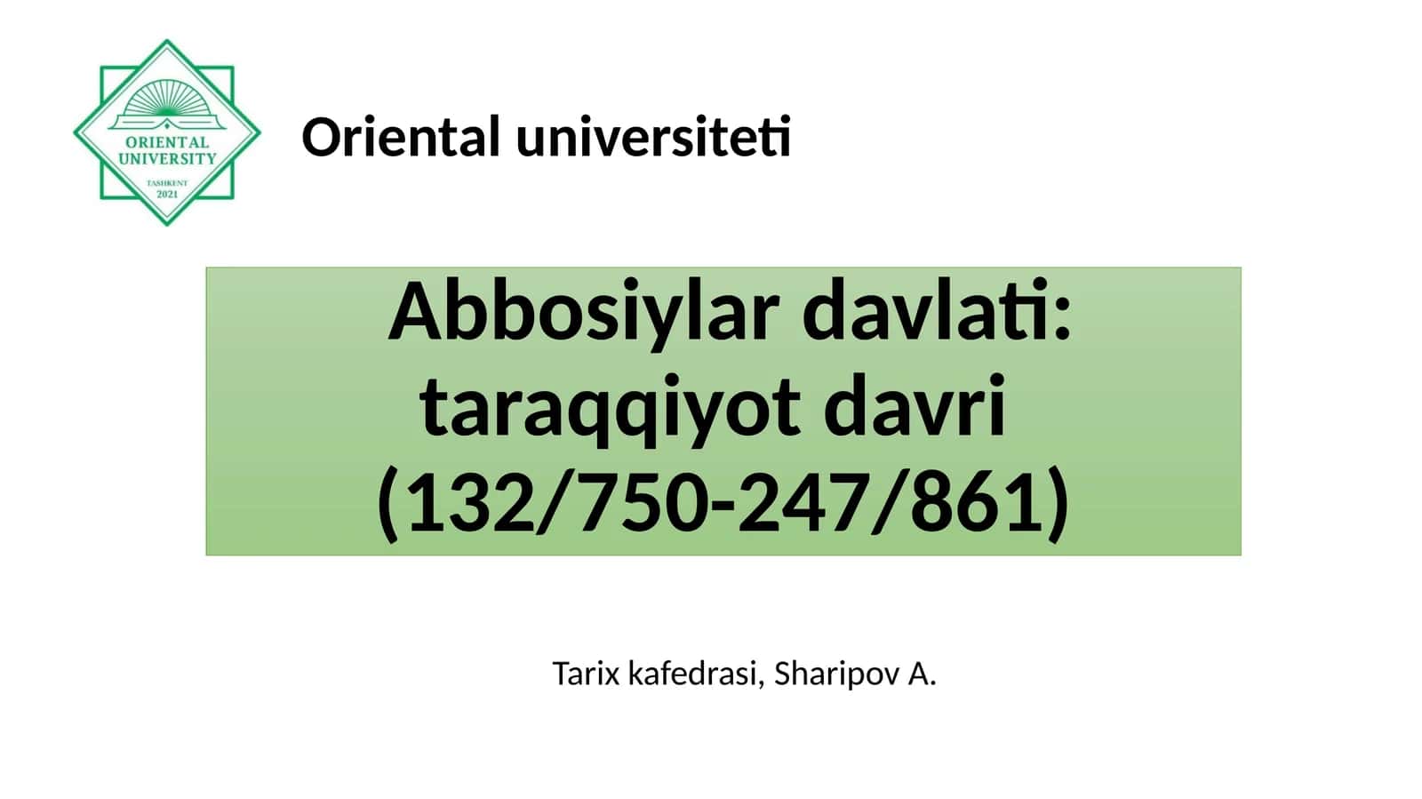 Ilko’ntaxalifadavri(750-862yy.) 1