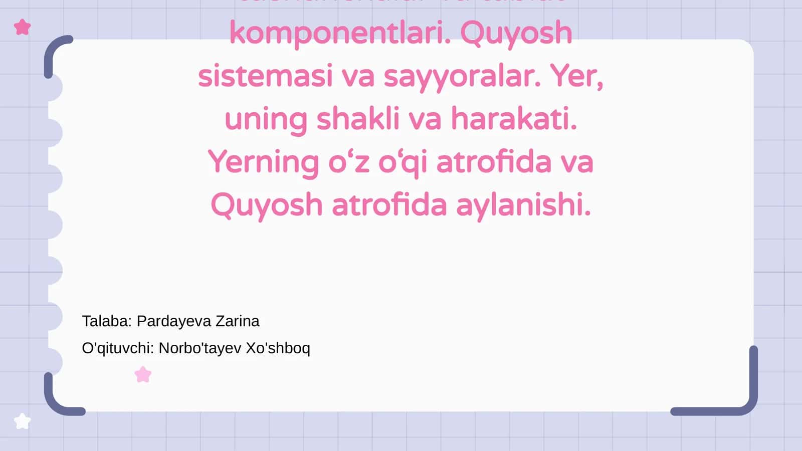 Tabiat Haqida Asosiy Tushunchalar 1