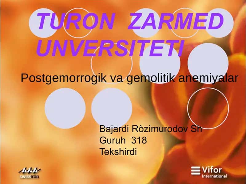 Гемолитик анемия 1