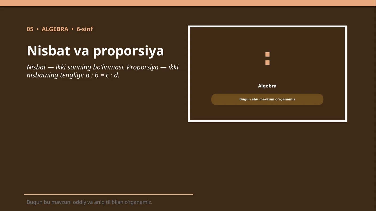 Nisbat va proporsiya 1