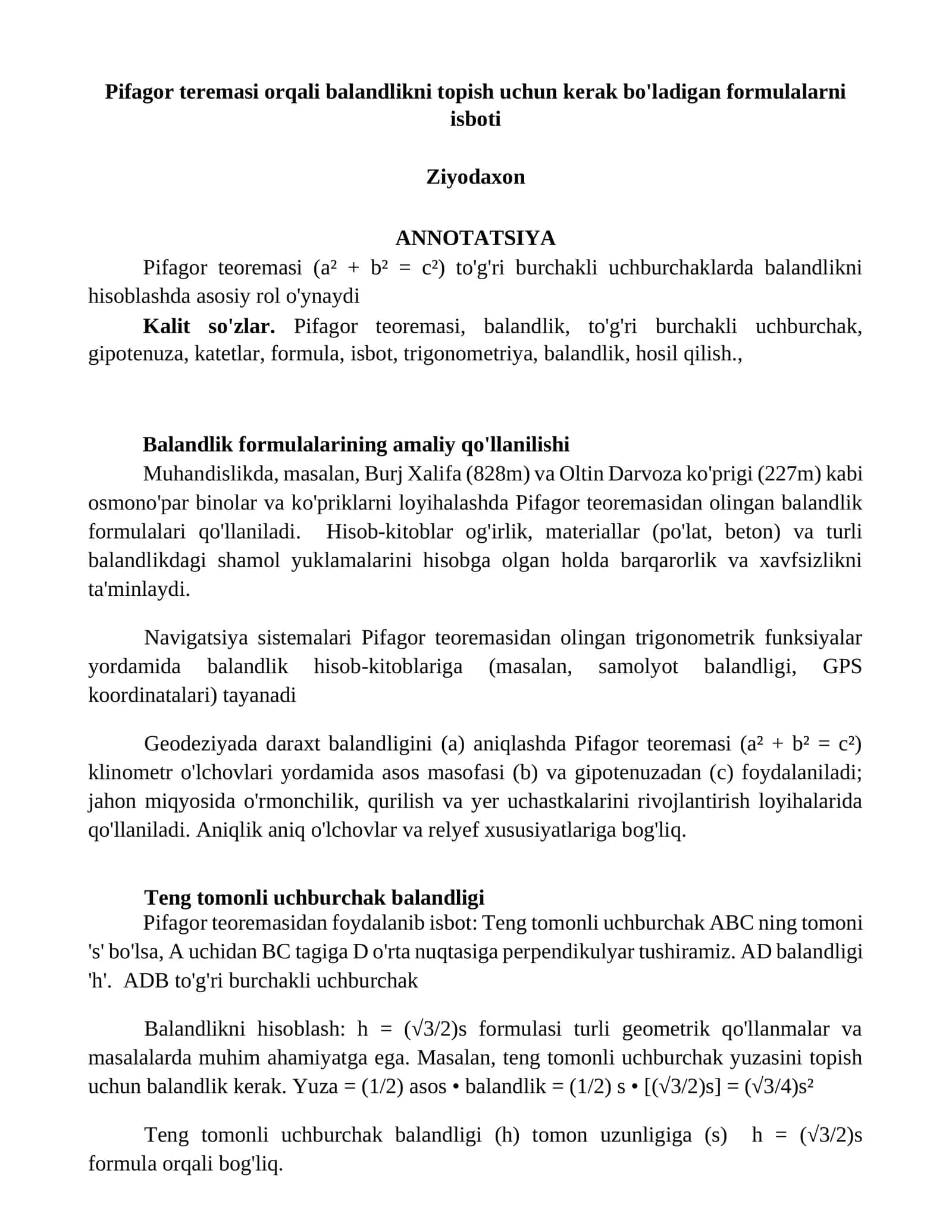 Pifagor teoremasi 1