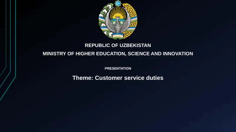 Customer Service Duties 1