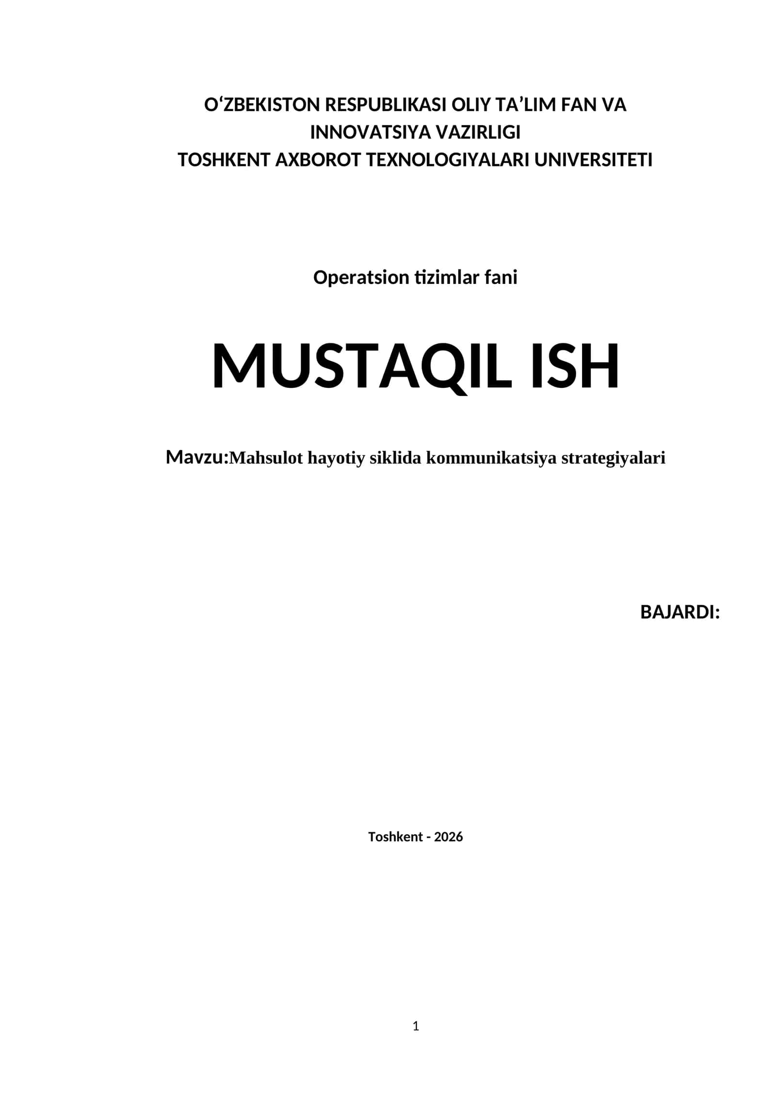 Mahsulot hayotiy siklida kommunikatsiya strategiyalari 1