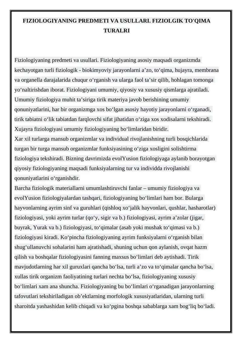 Fiziologiya 1