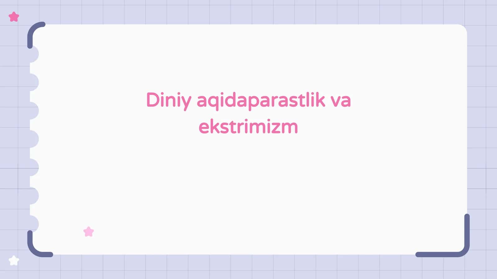 Diniy aqidaparastlik va ekstrimizm 1