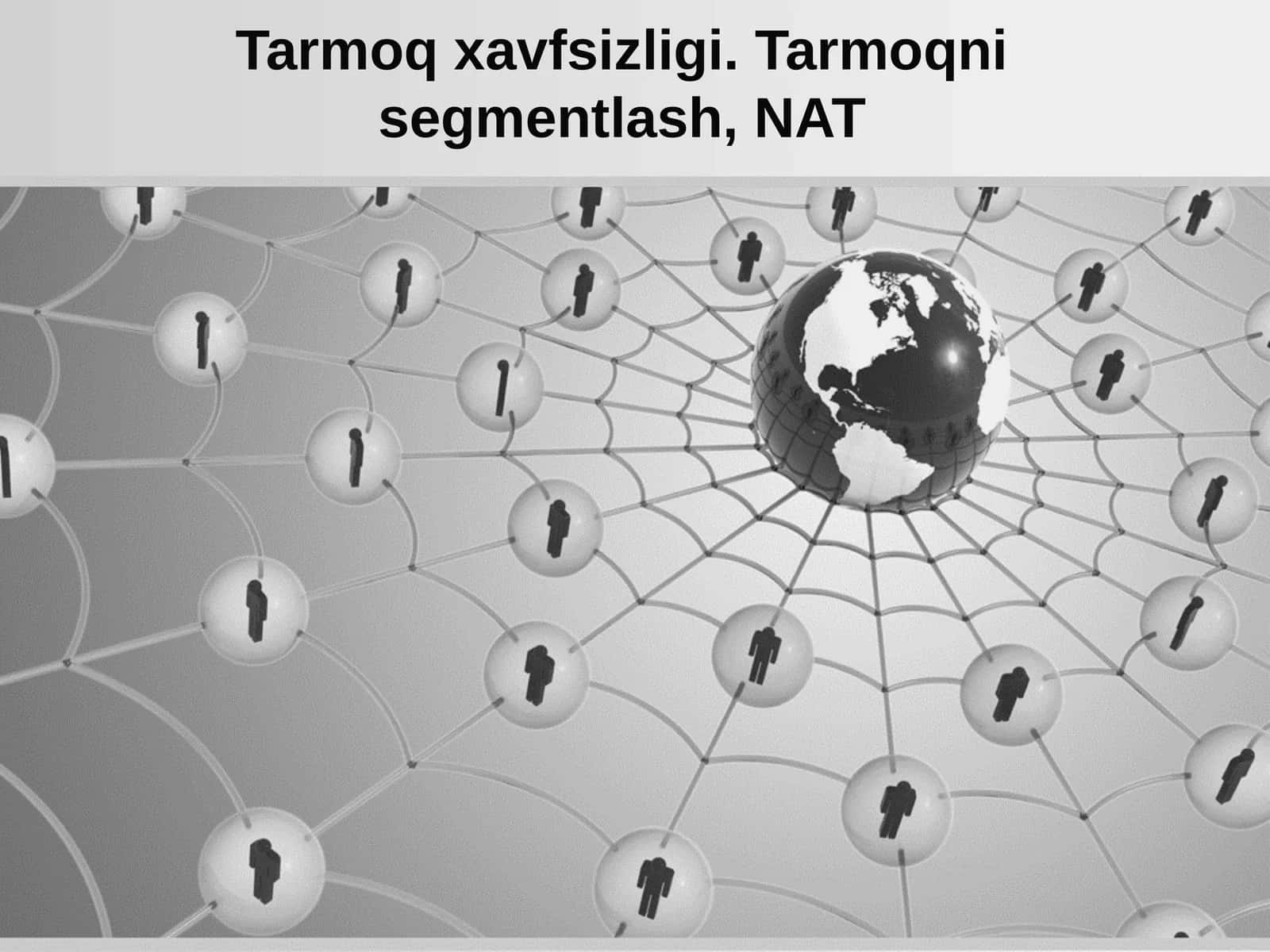 Tarmoq xavfsizligi. Tarmoqni segmentlash, NAT 1