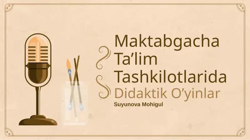 Musiqali didaktik o‘yinlar 1