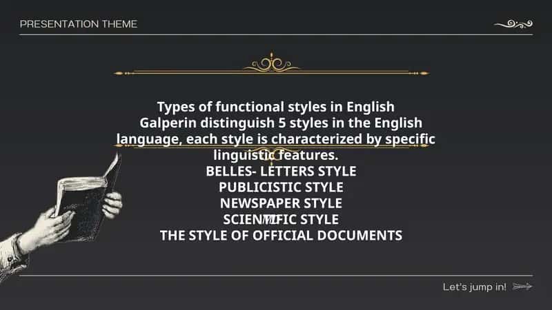 Types of functional styles in English 1