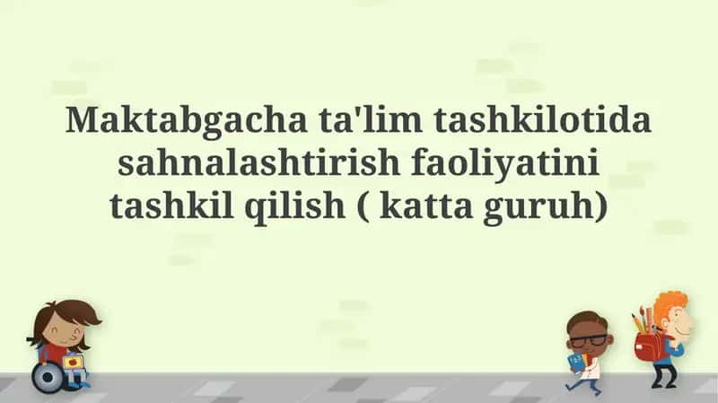Teatr faoliyatining tashkil etilishi 1