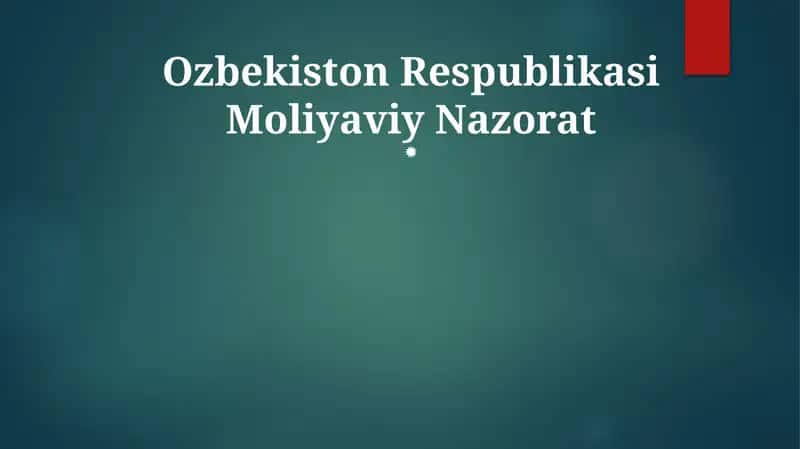O'zbekiston Respublikasi Moliyaviy Nazorat Agentligi