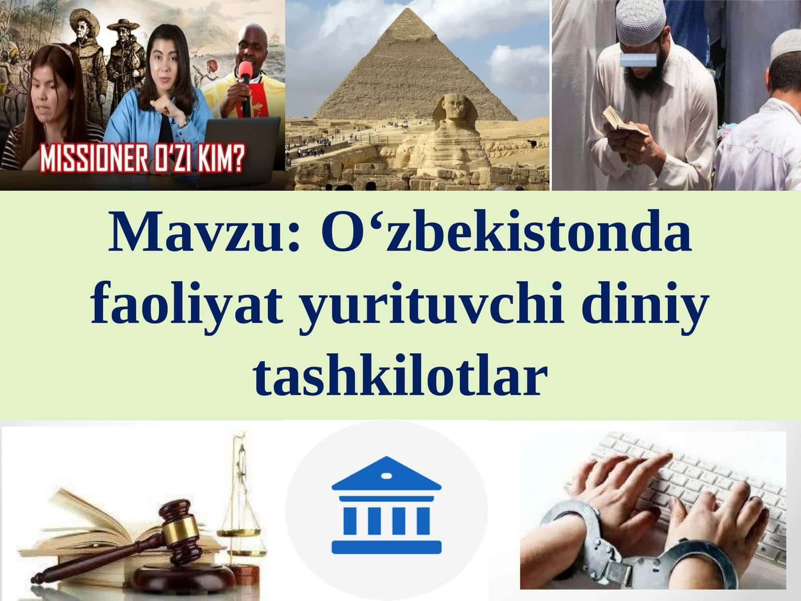 O‘zbekistonda faoliyati yurituvchi diniy tashkilotlar 1
