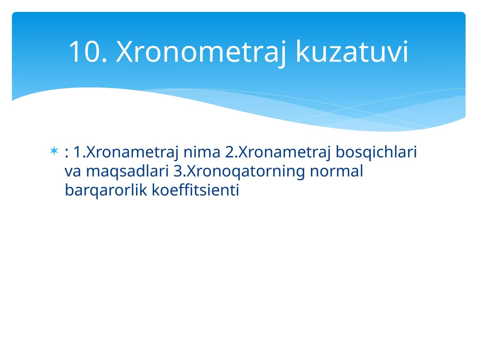 Xronometraj 1