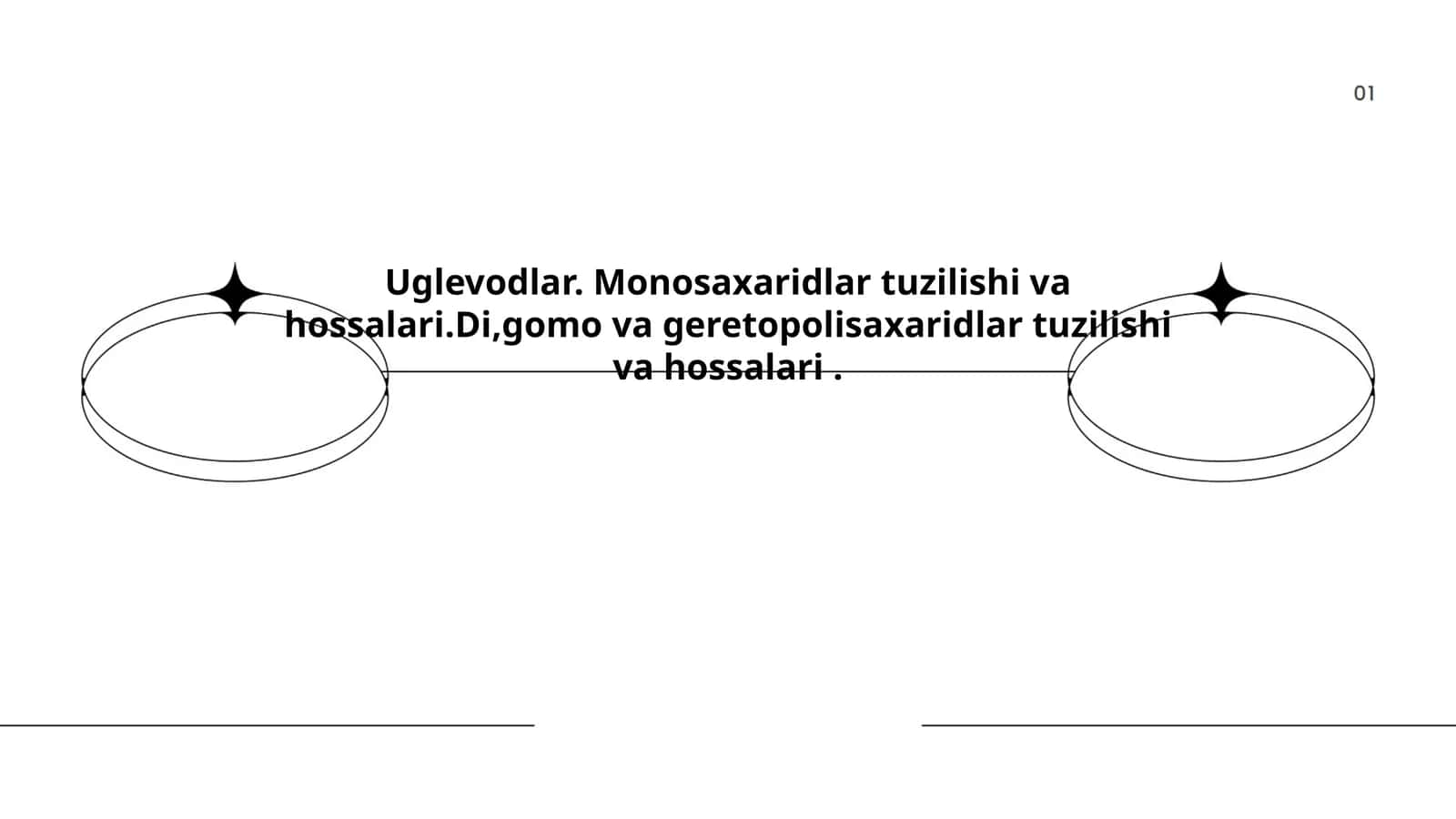 Uglevodlar. Monosaxaridlar tuzilishi va hossalari.Di,gomo va geretopolisaxaridlar tuzilishi va hossalari 1
