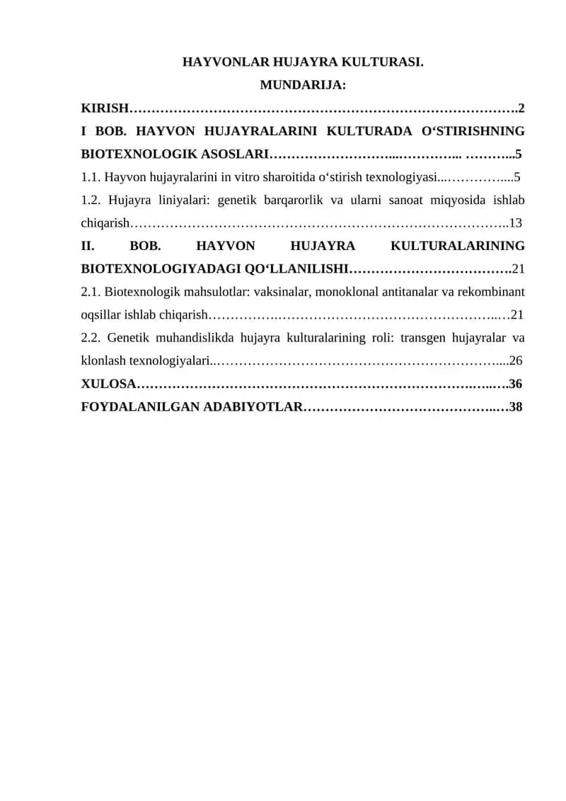 HAYVONLAR HUJAYRA KULTURASI 1
