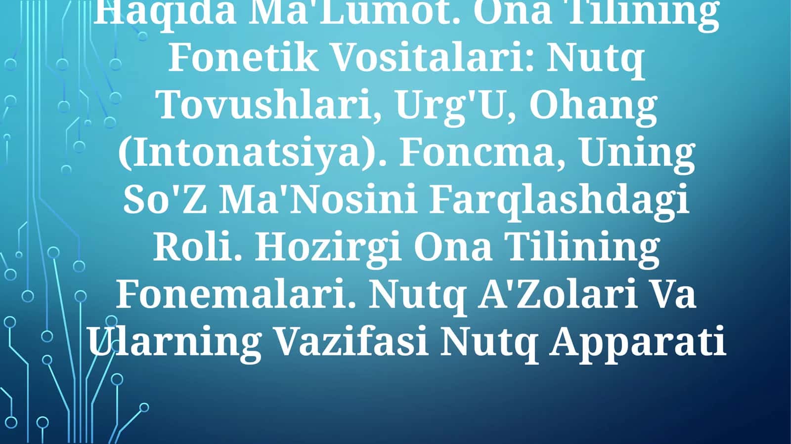 Fonetika Va Fonologiya 1