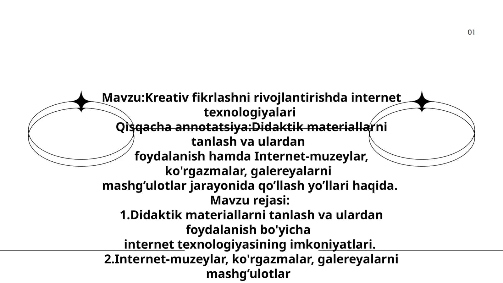 Kreativ fikrlashni rivojlantirishda internet texnologiyalari 1