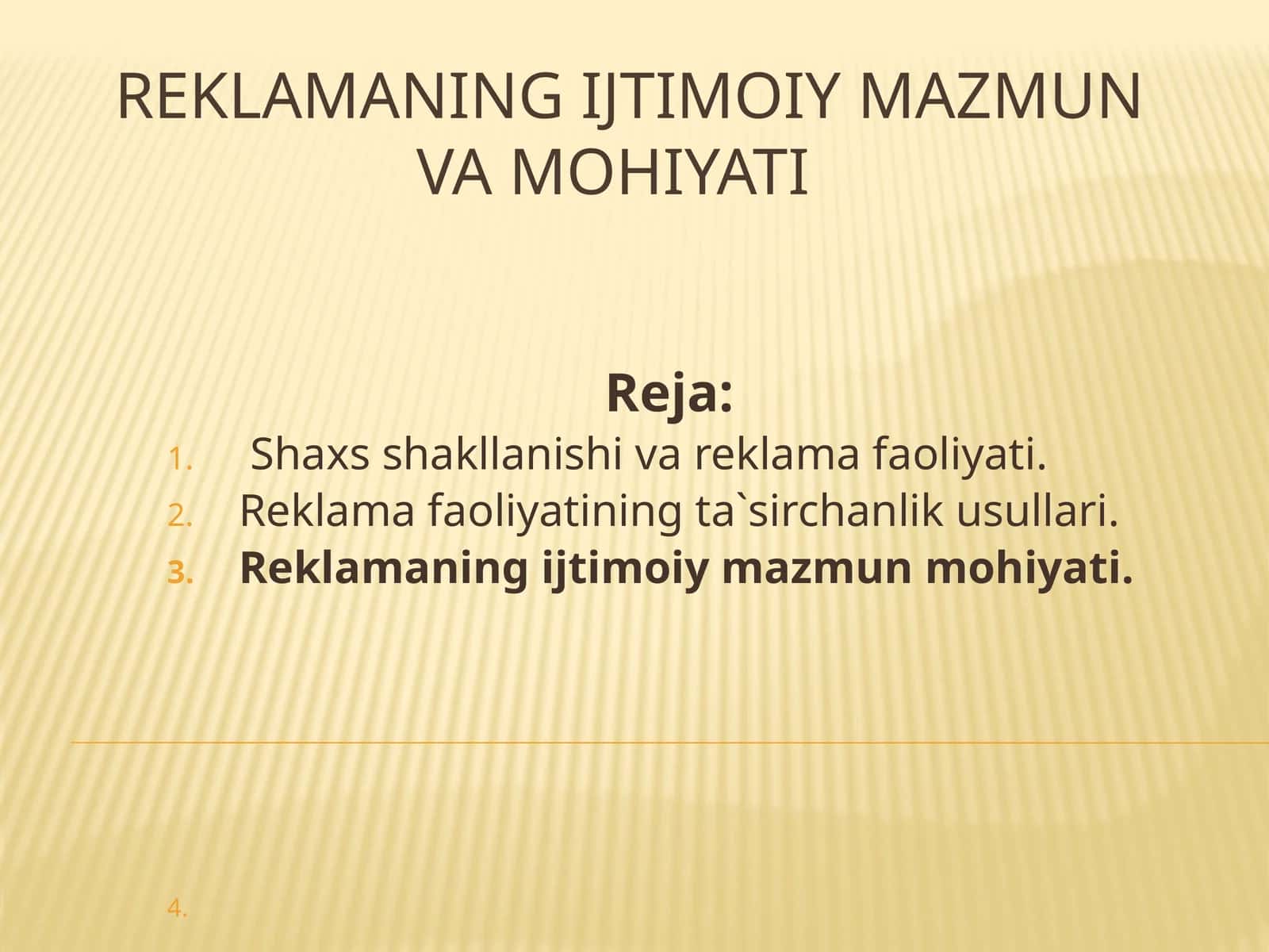 Reklamaning Ijtimoiy mazmun va mohiyati 1