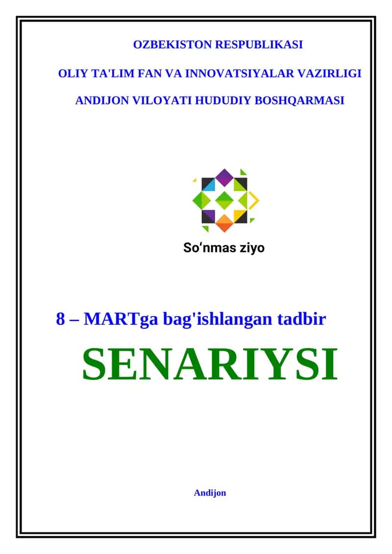 8-martga bag’ishlangan tadbir senariy 1