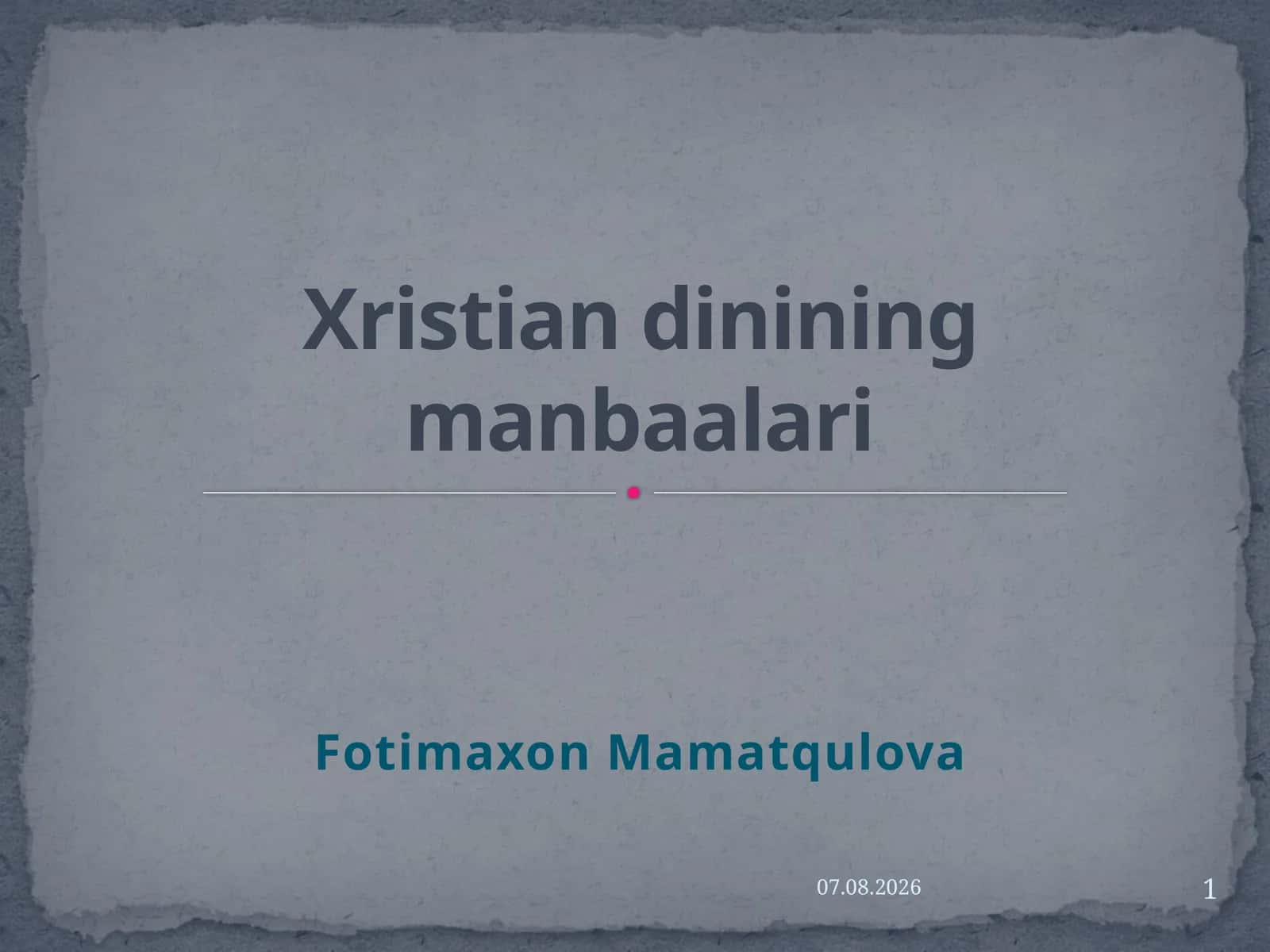 Fotimaxon Mamatqulova 1