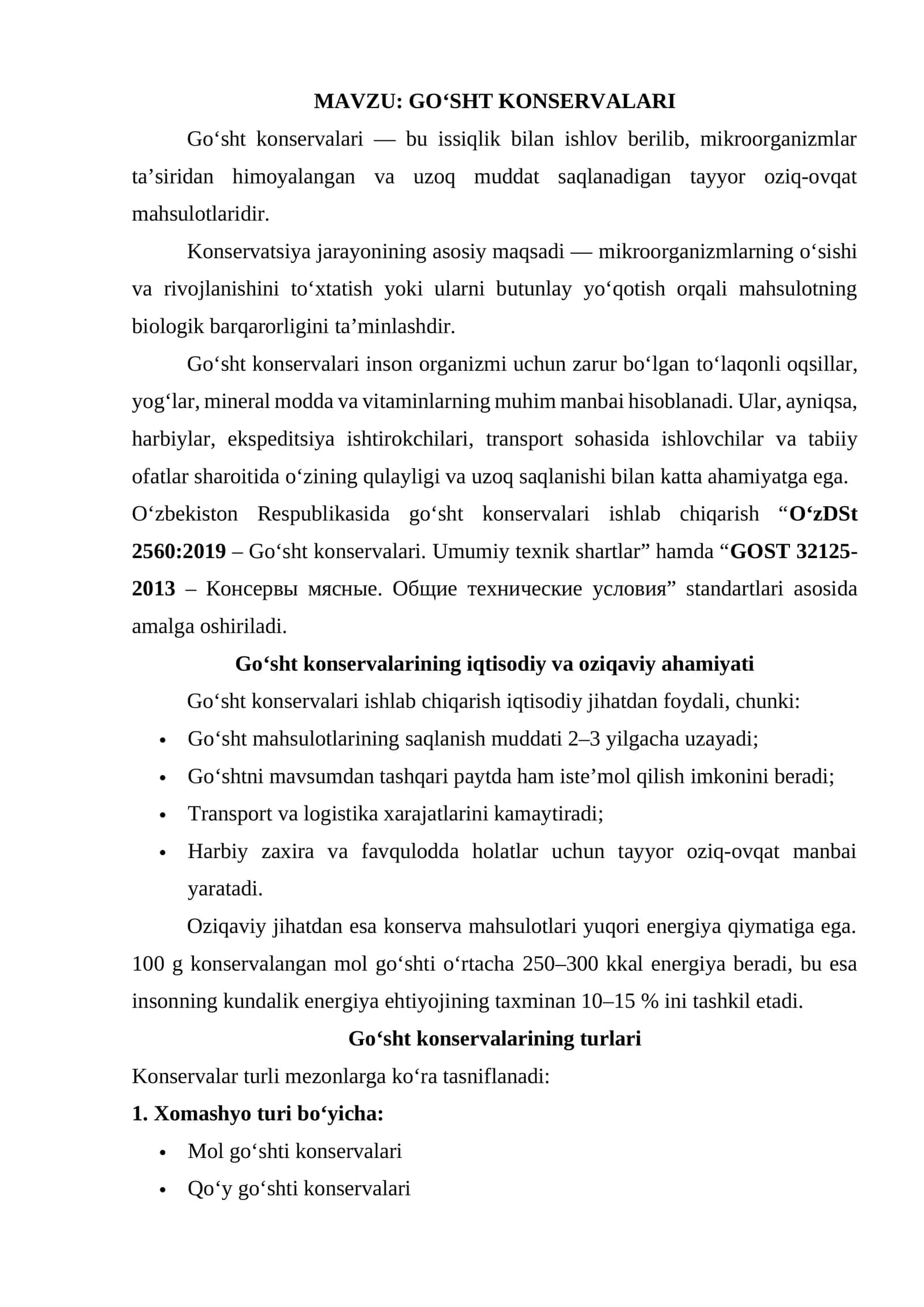 GO‘SHT KONSERVALARI 1