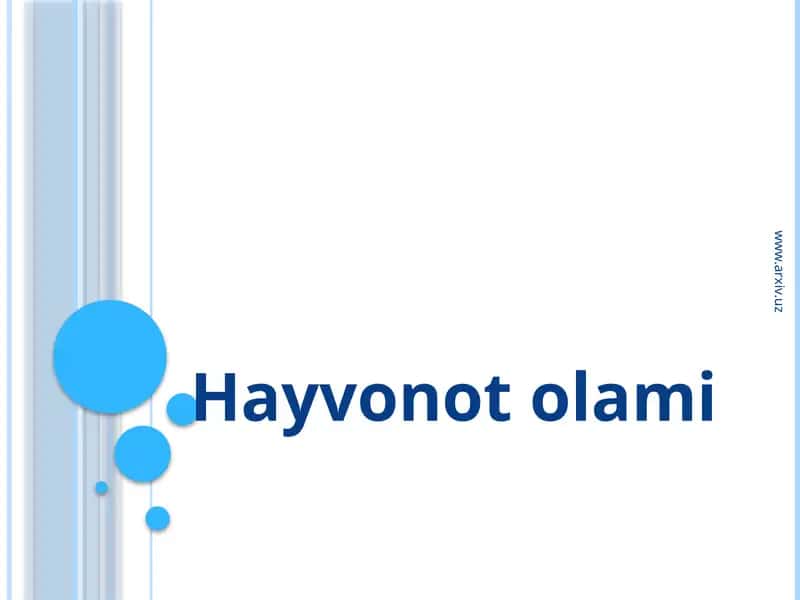 Hayvonotolami 1